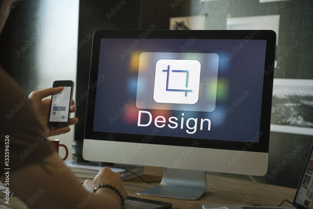 Design Software Resize Icon Concept