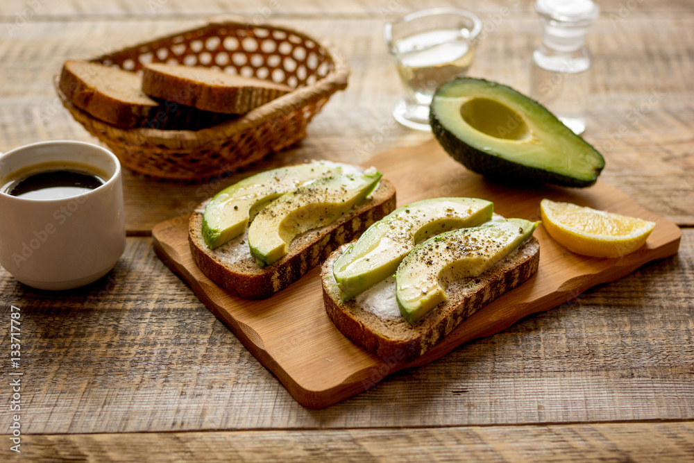 making sandwiches with avocado healthy organic food