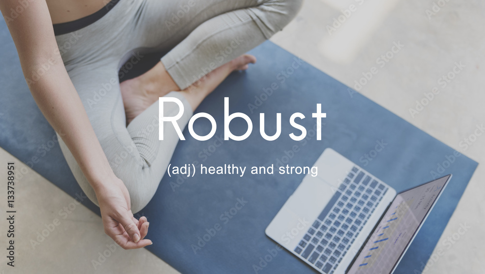 Robust Healthy And Strong People Graphic Concept