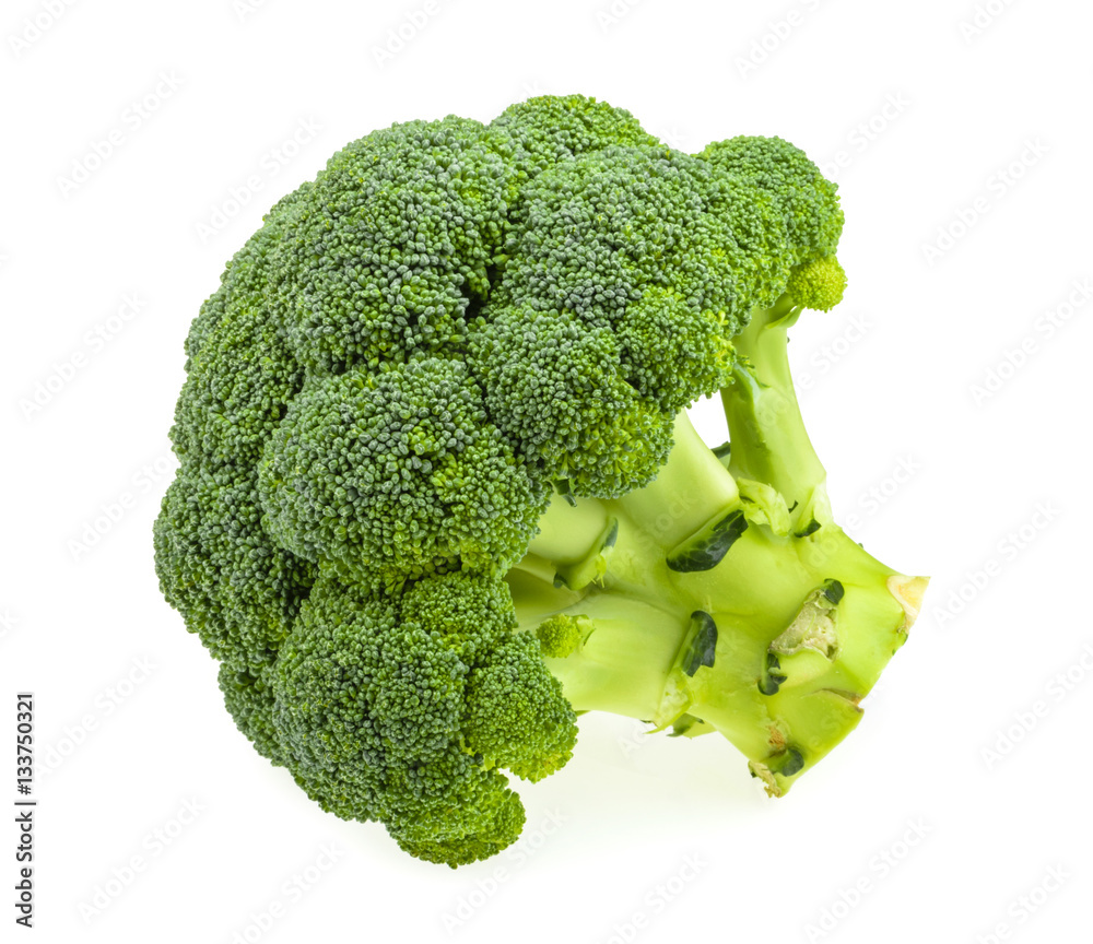 Fresh broccoli isolated on white background