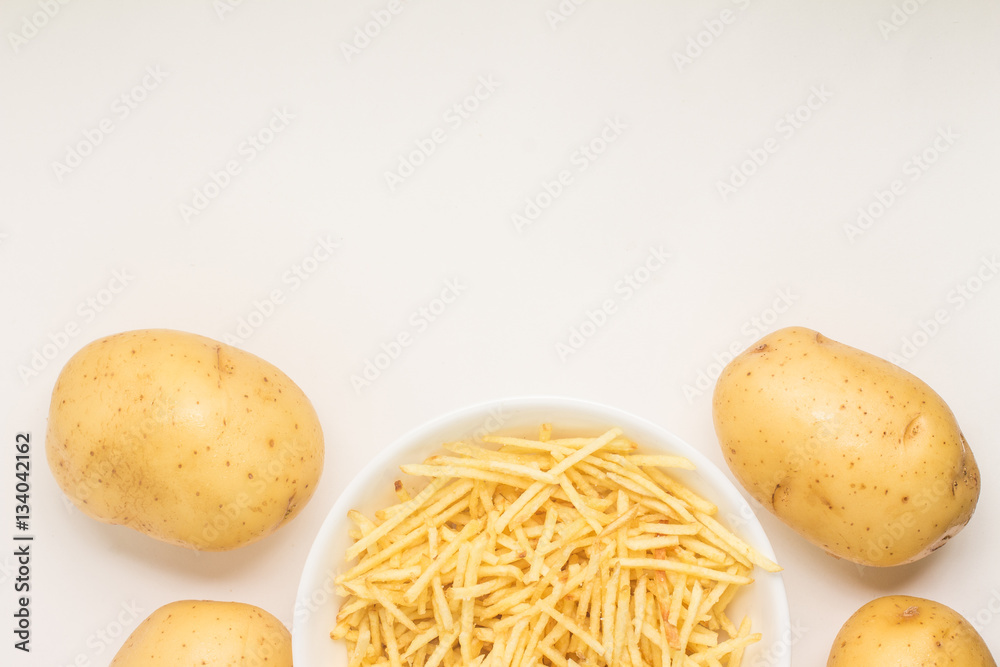 Potato Sticks into a bowl