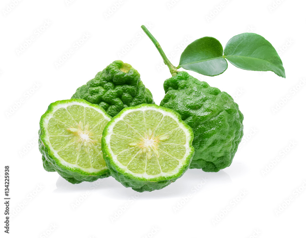 Bergamot fruit isolated on white background