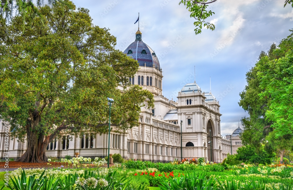 Royal Exhibition Building, a UNESCO world heritage site in Melbourne, Australia