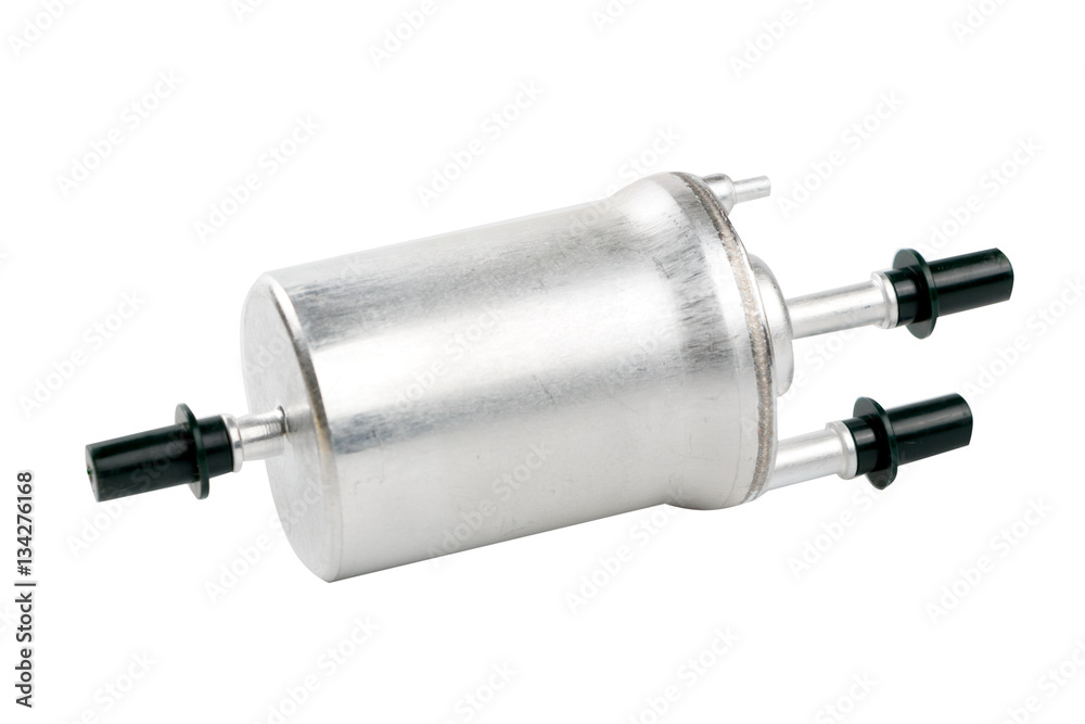 isolated fuel filter on white background