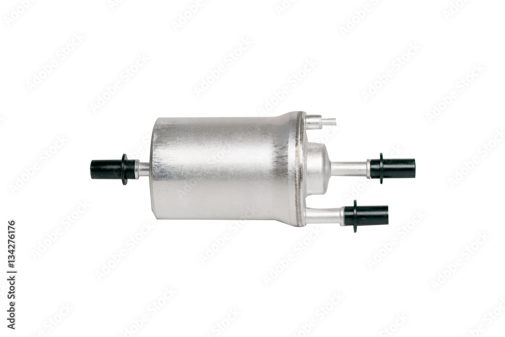 isolated fuel filter on white background