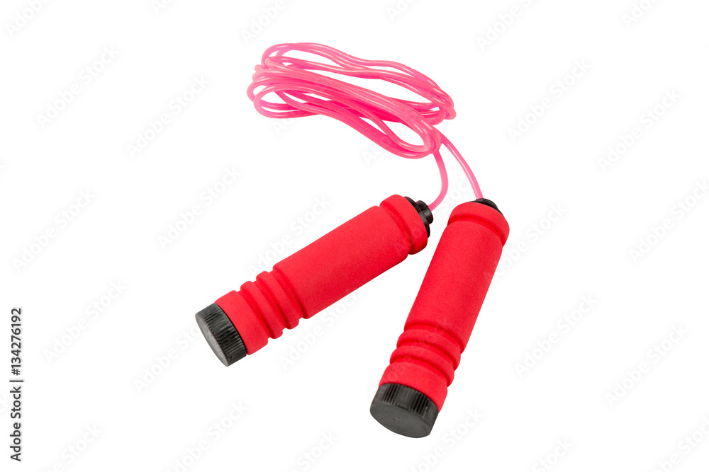 isolated jump rope on white background