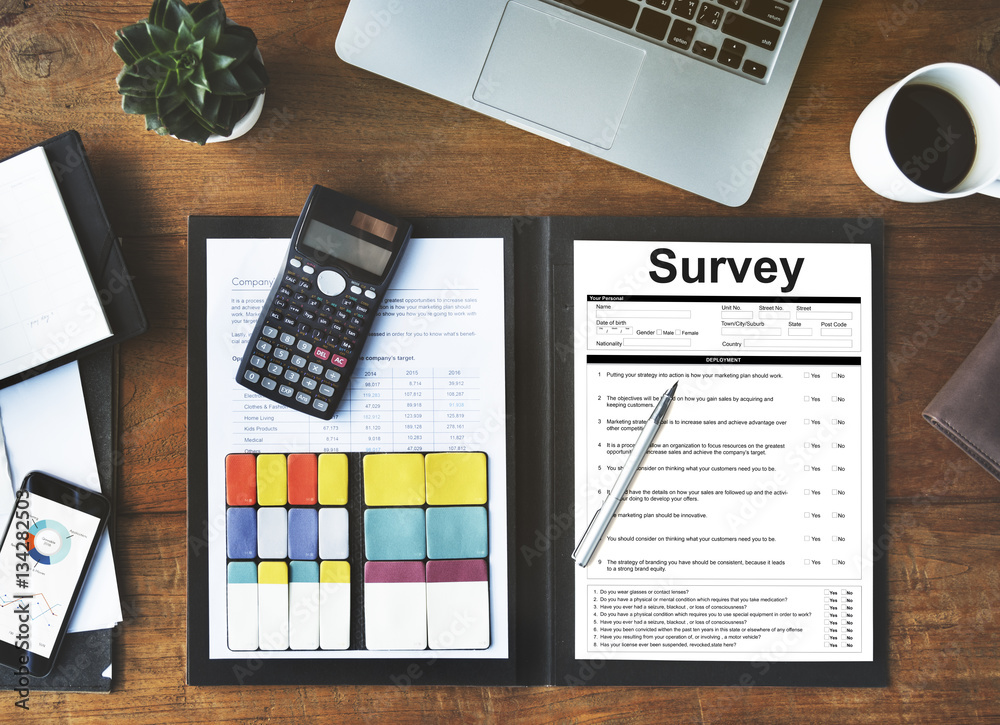 Survey Form Research Marketing Mark Concept