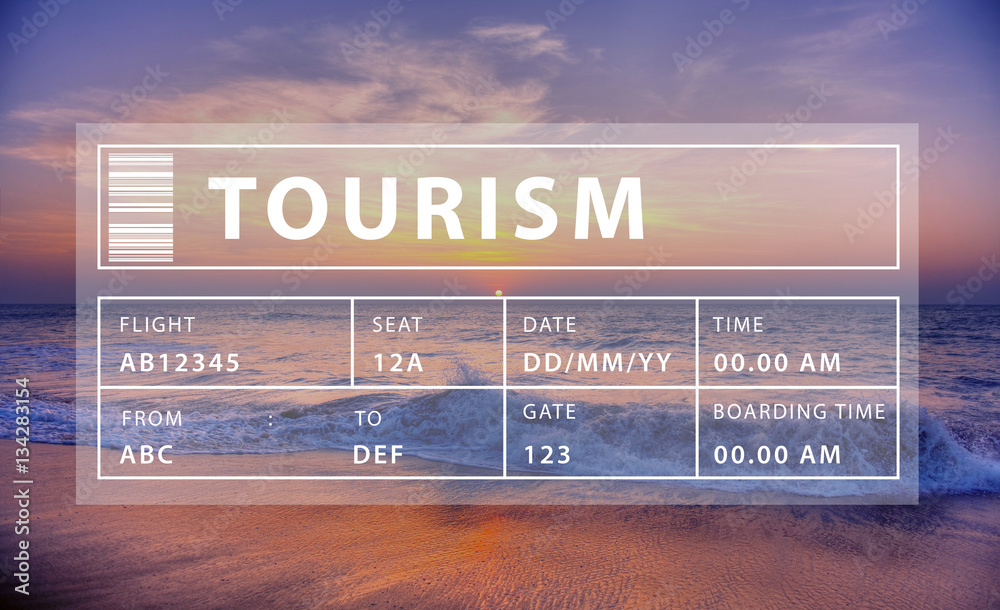 Holiday Travel Tourism Relaxation Graphic Concept