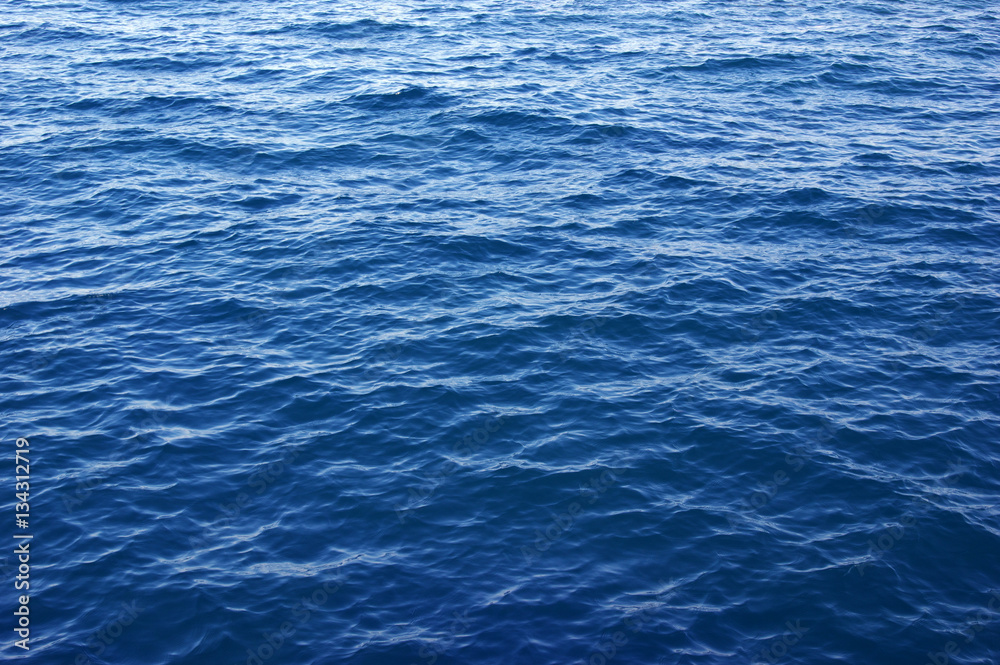 Blue sea water background