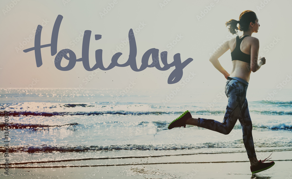 Holiday Vacation Adventure Travel Word Concept