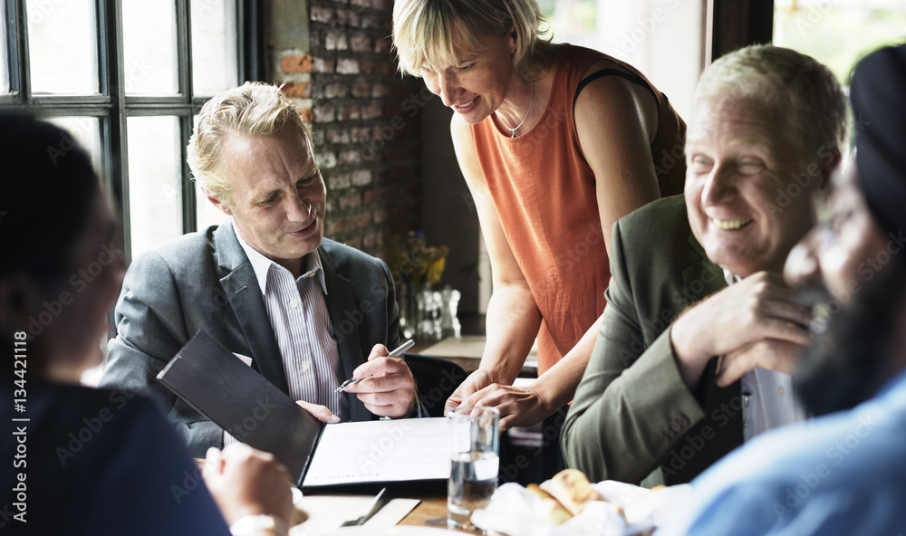 Business People Dining Together Concept