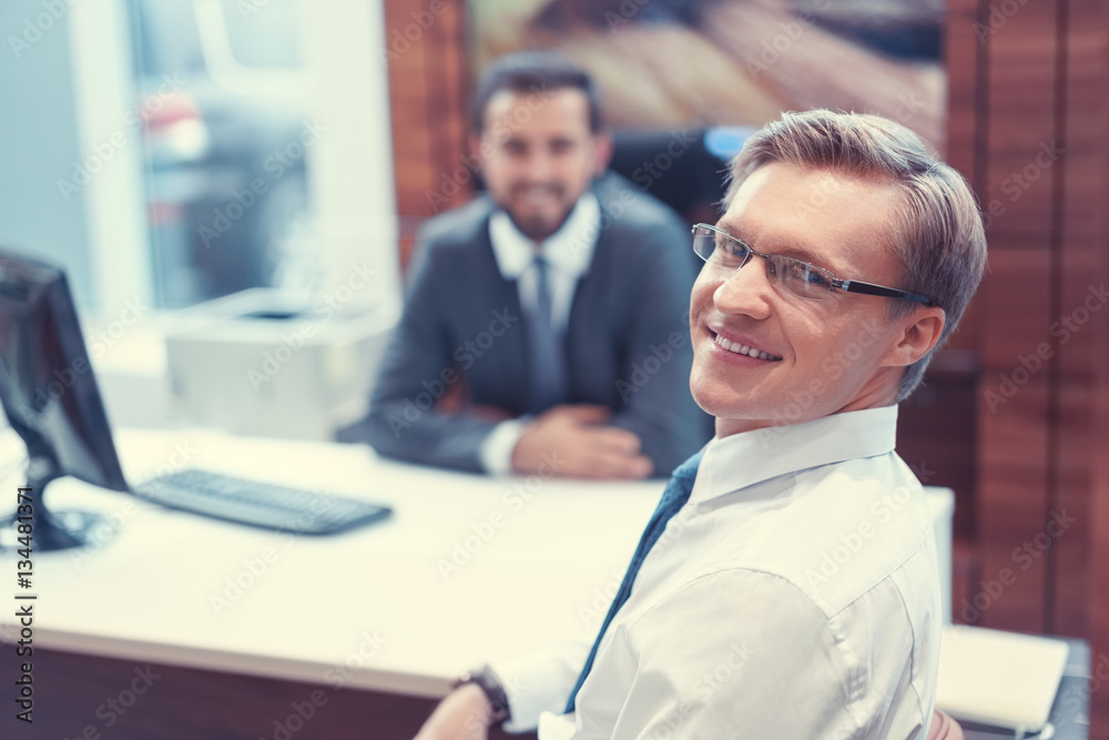 Smiling businessman