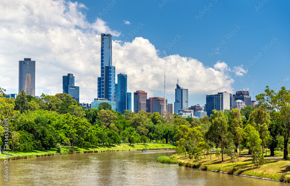 Skyscrapers of Melbourne CBD in Australia