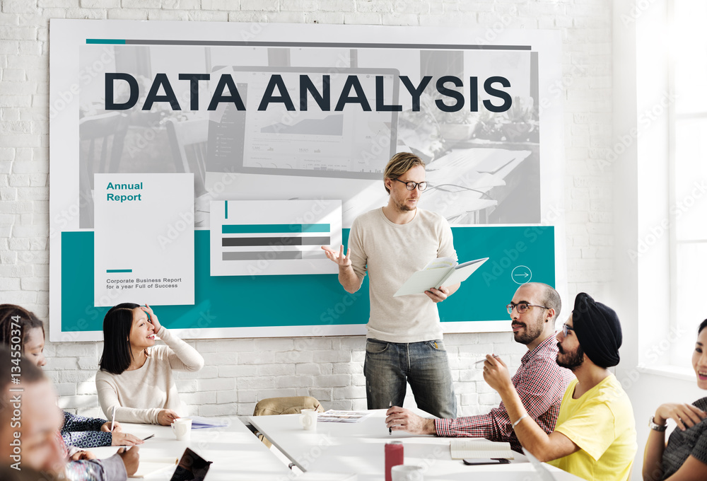 Results Statistic Research Data Analysis Concept