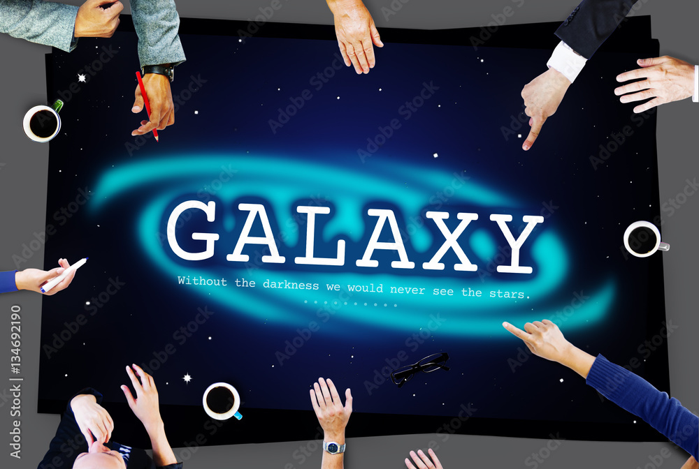 Galaxy Astronomy Business Education Graphic Concept