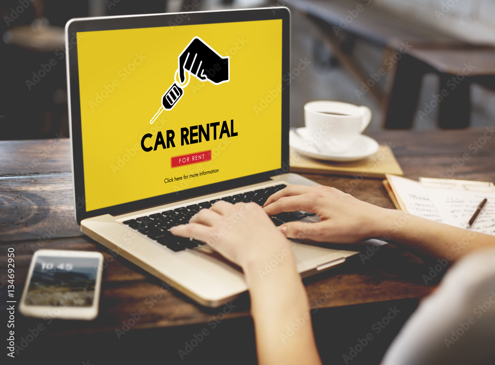 Car Rental Vehicle Transportation Service Concept