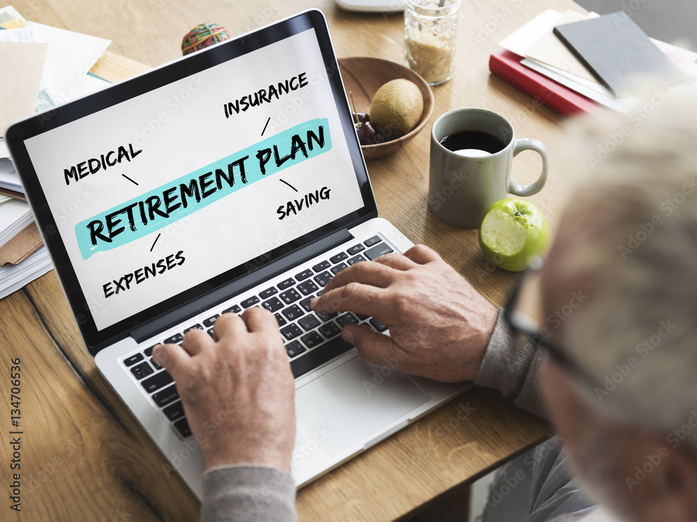 Retirement Plan Diagram Graphic Concept