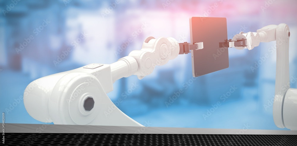 Composite image of technologies against white background 3d