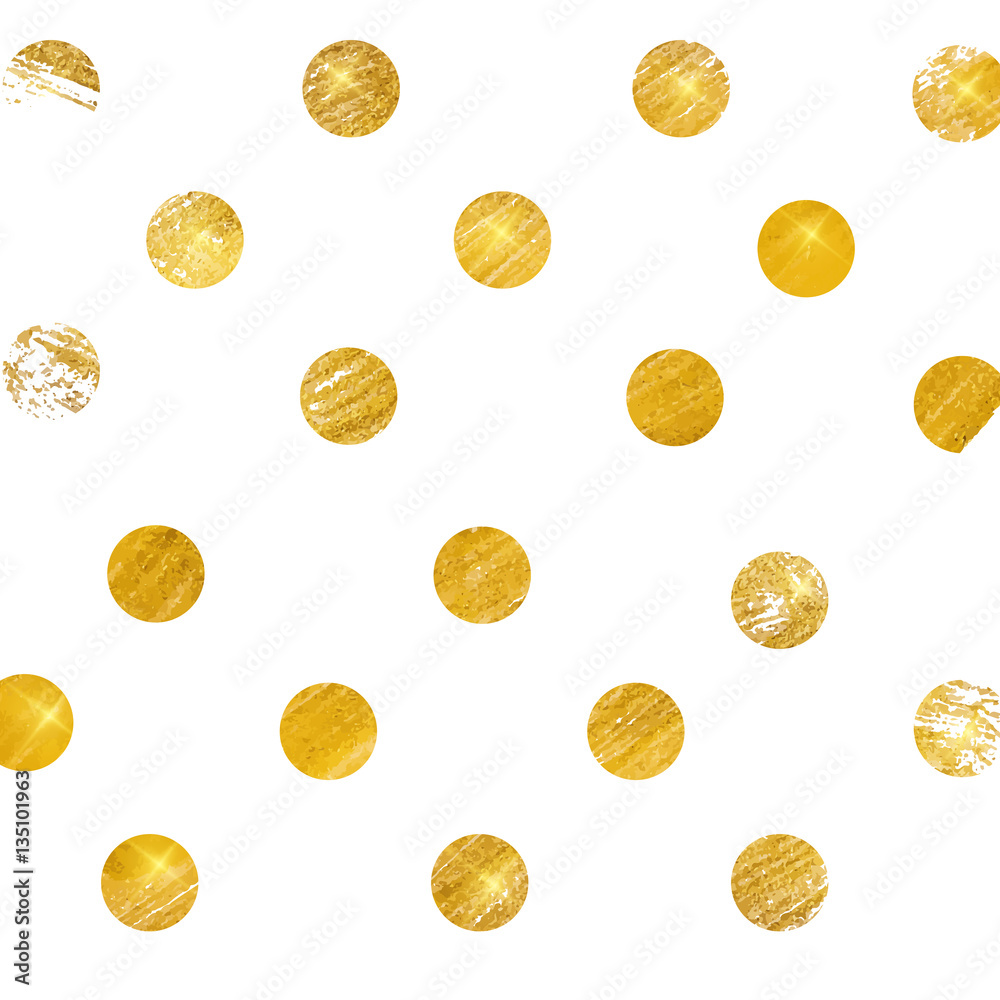 Gold Paint Glittering Textured Art. Vector Illustration