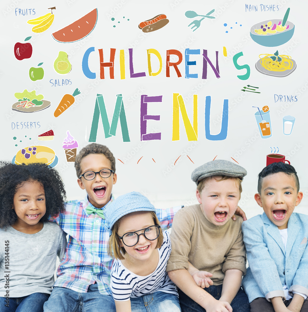 Kids Menu Food Recipes Cuisine Concept