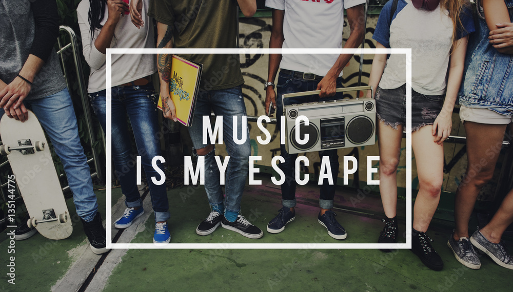 Entertainment Music Teenagers Lifestyle Concept