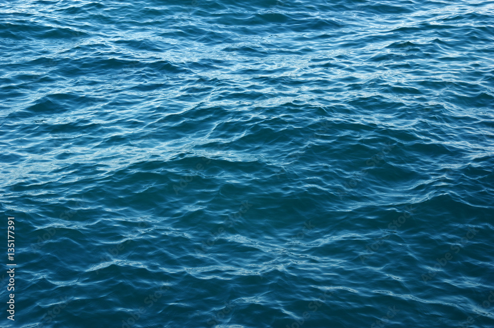 Blue sea water background