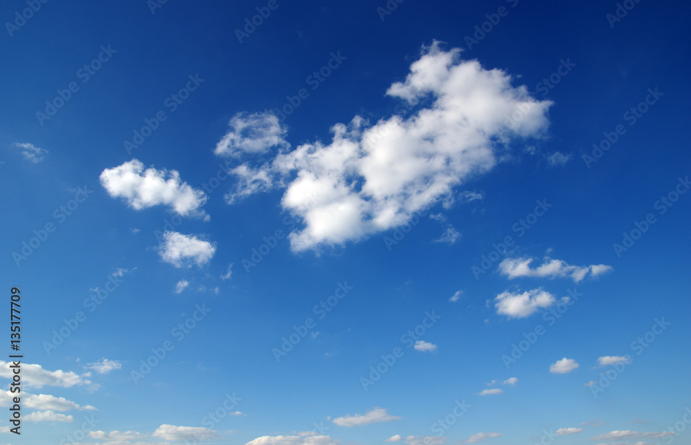 blue sky and clouds