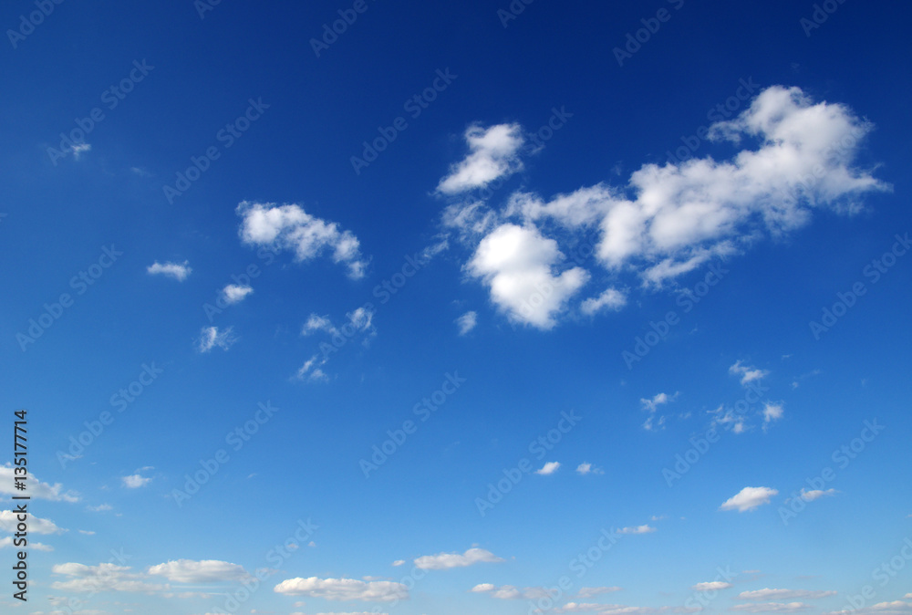 blue sky and clouds