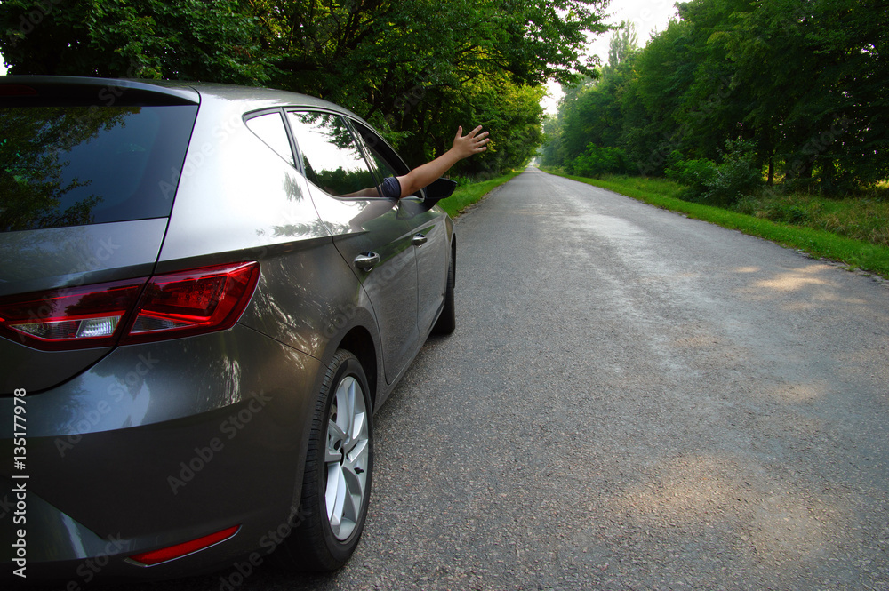  car and on the road