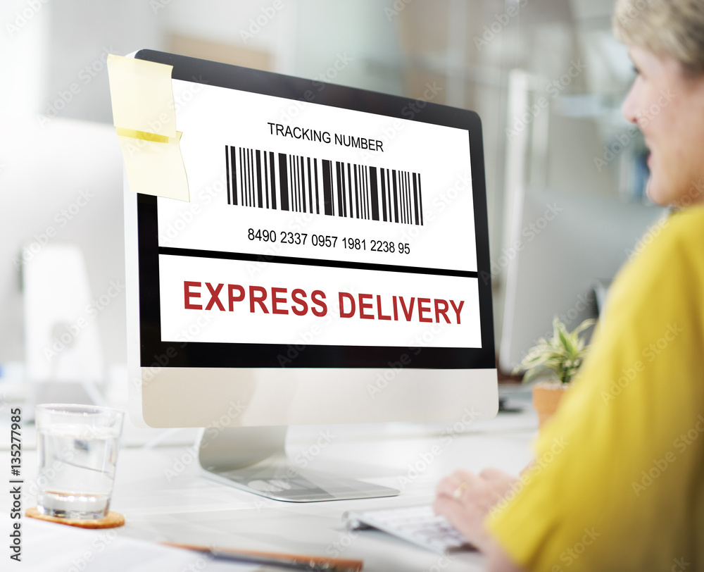 Bar Code Order Tracking Number Concept