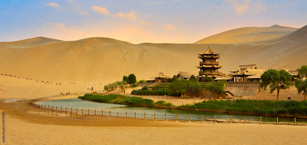 Dunhuang Crescent Moon Spring, Gansu, China