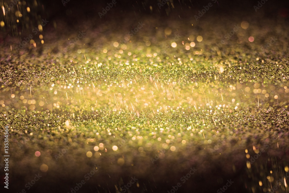 Golden glitter texture.