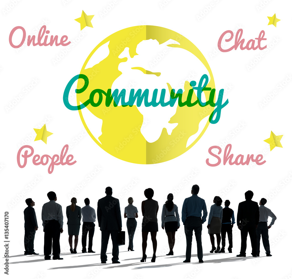 Online Community Global Icon Concept