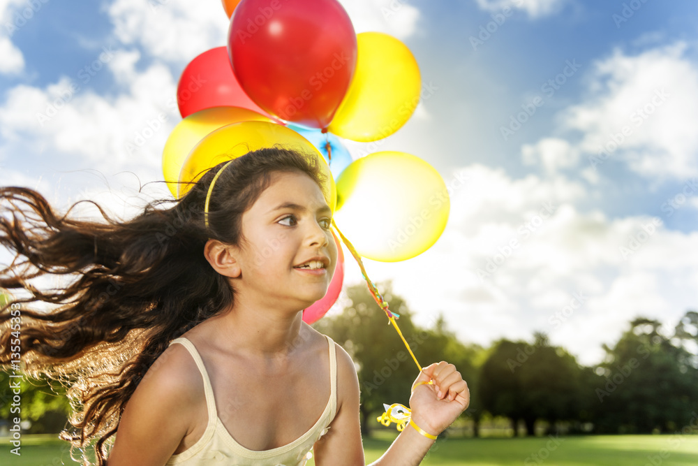 Balloon Activity Playing Recreation Funny Child Concept