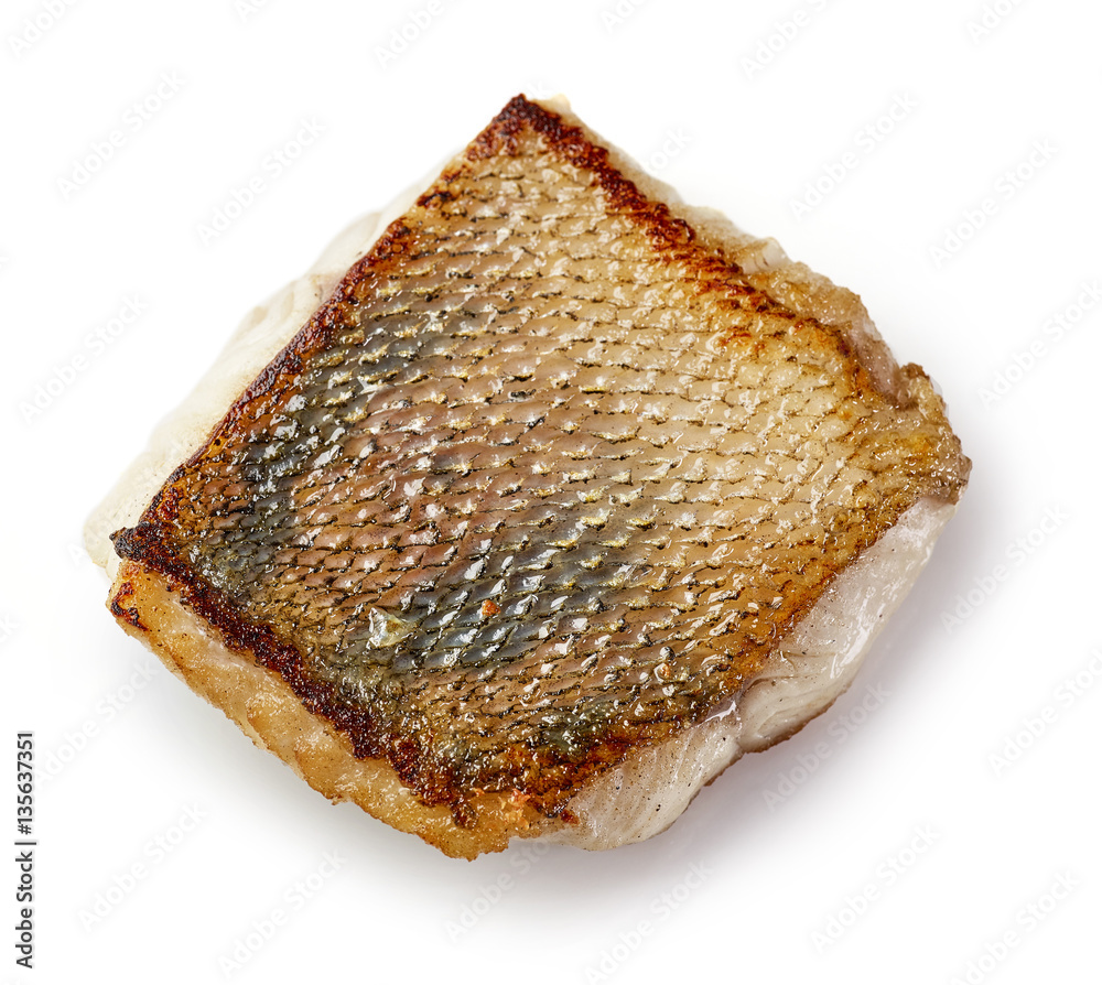 fried pike perch fillet