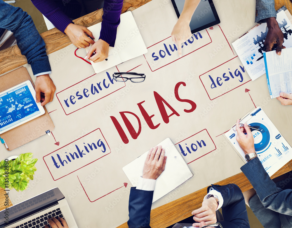 Startup Business Ideas Plan Concept