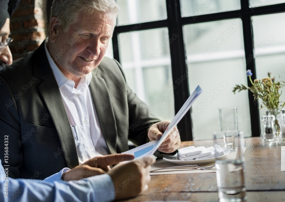 Business People Dining Together Concept