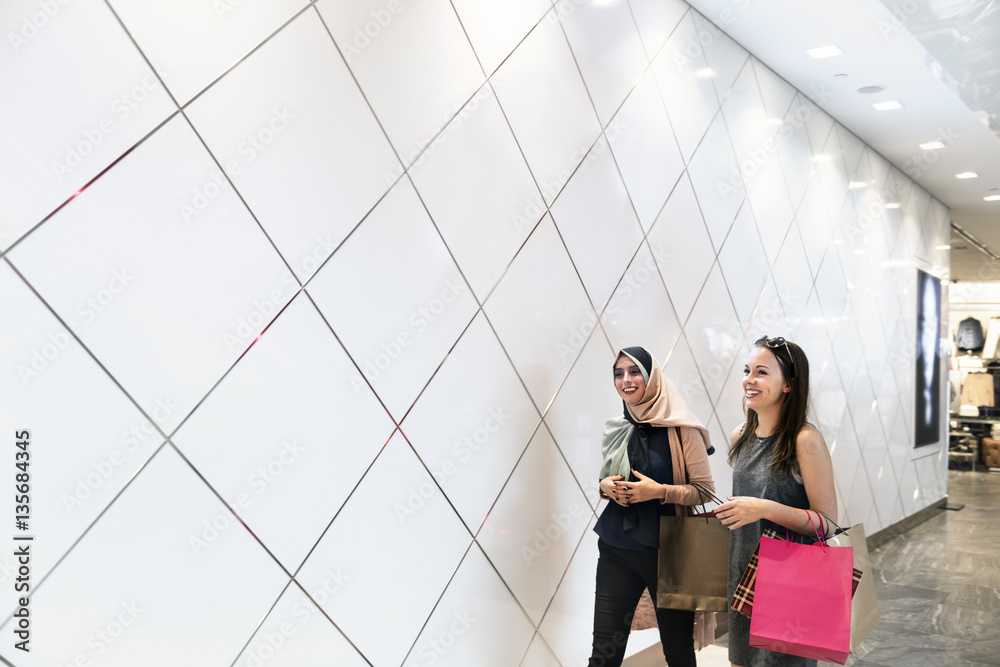 Group Of People Shopping Concept