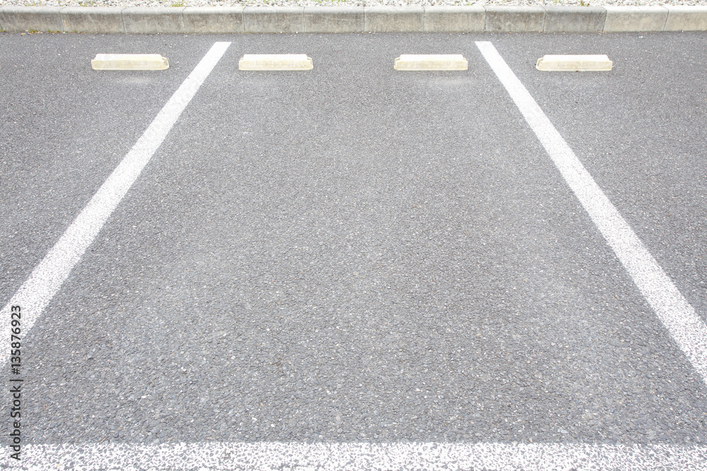 Empty space of outdoor car parking lot