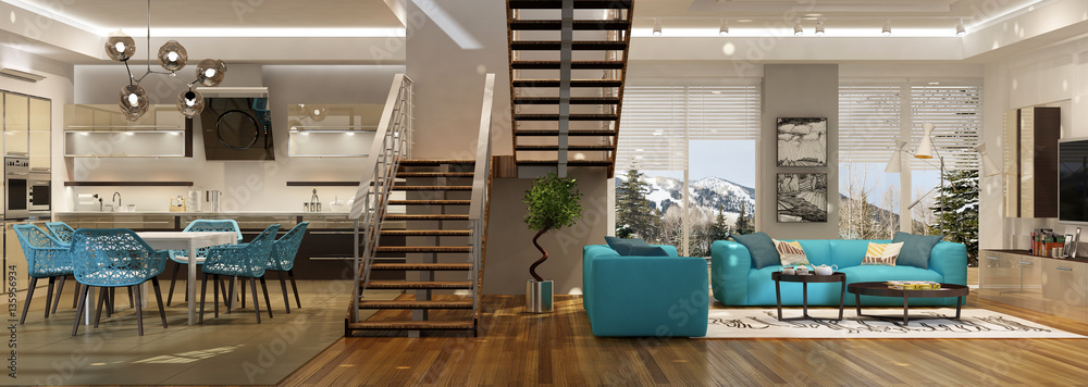 Modern house interior