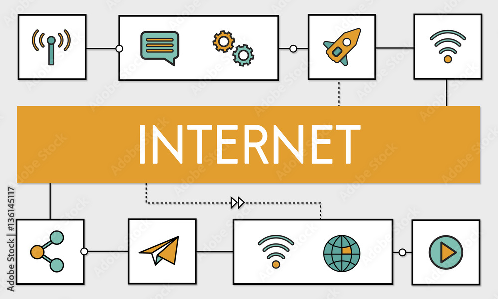 Connection Wireless Online Transmission Transfer Concept