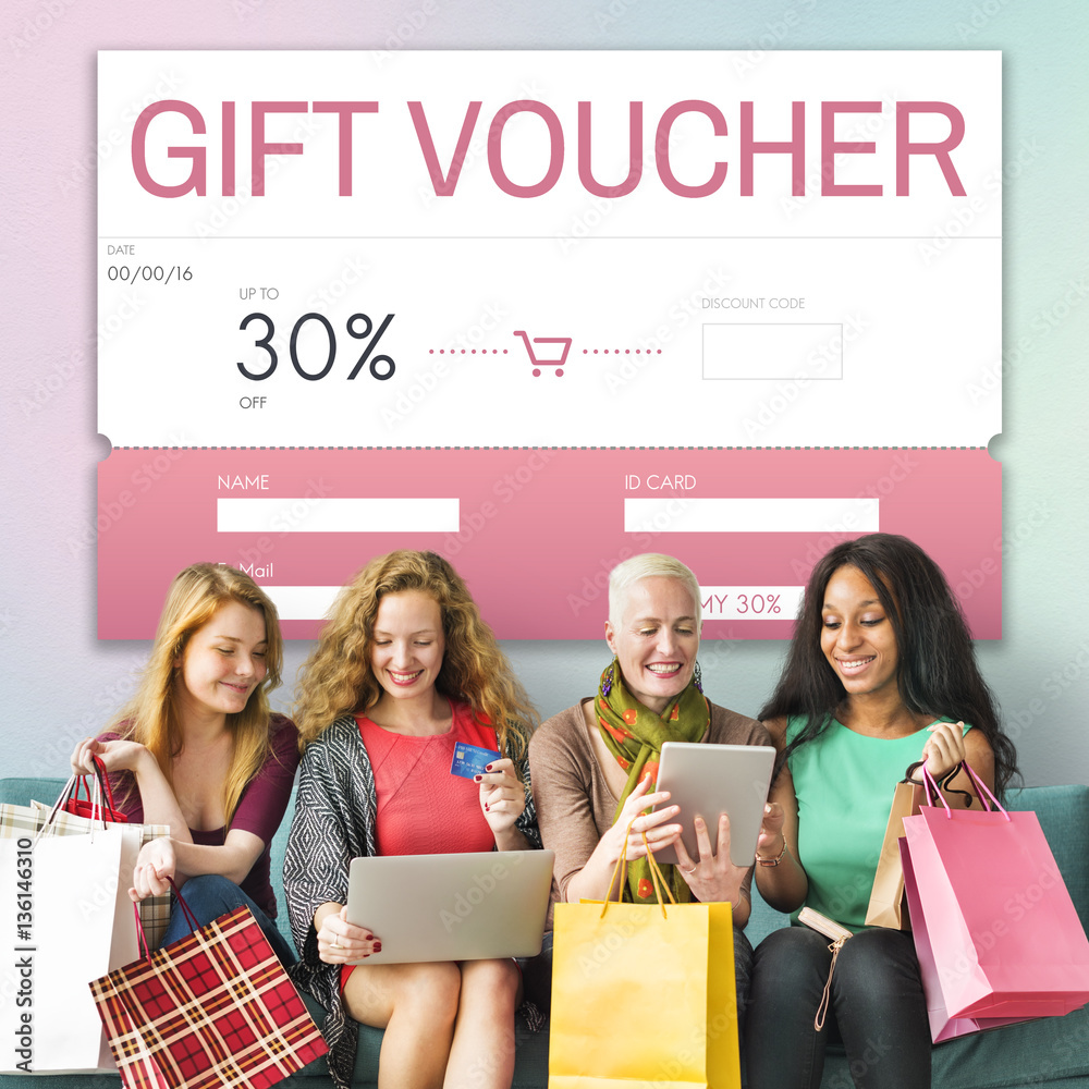 Gift Coupon Voucher Certificate Concept