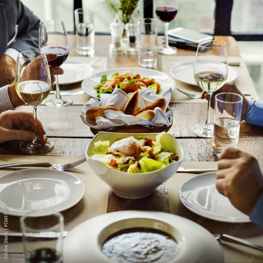 Business People Dining Together Concept