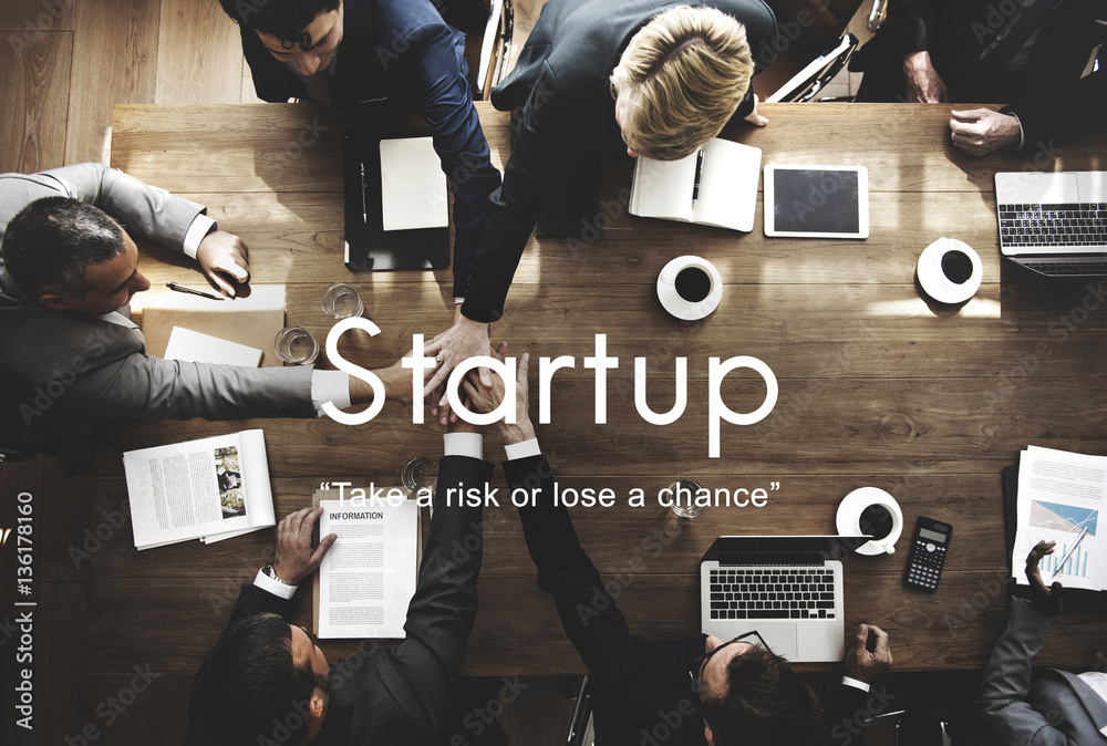 Startup New Business Launch Aspirations Strategy Concept