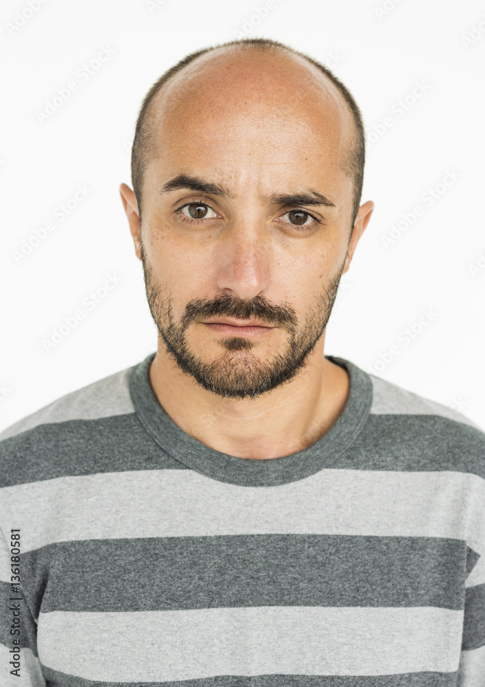 Man Cheerful Studio Portrait Concept