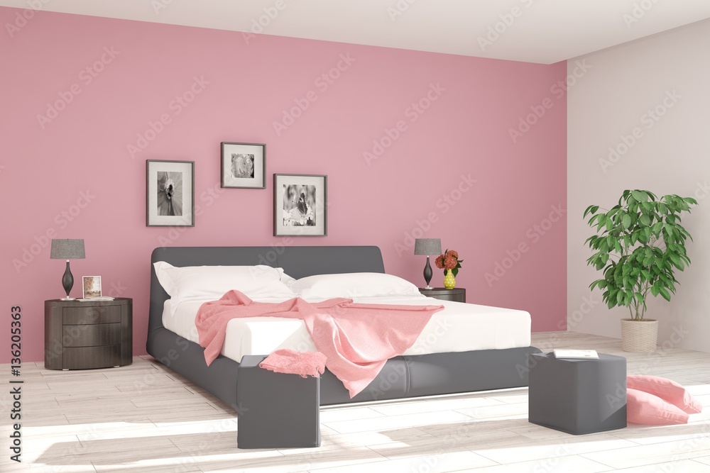 Modern interior design of bedroom