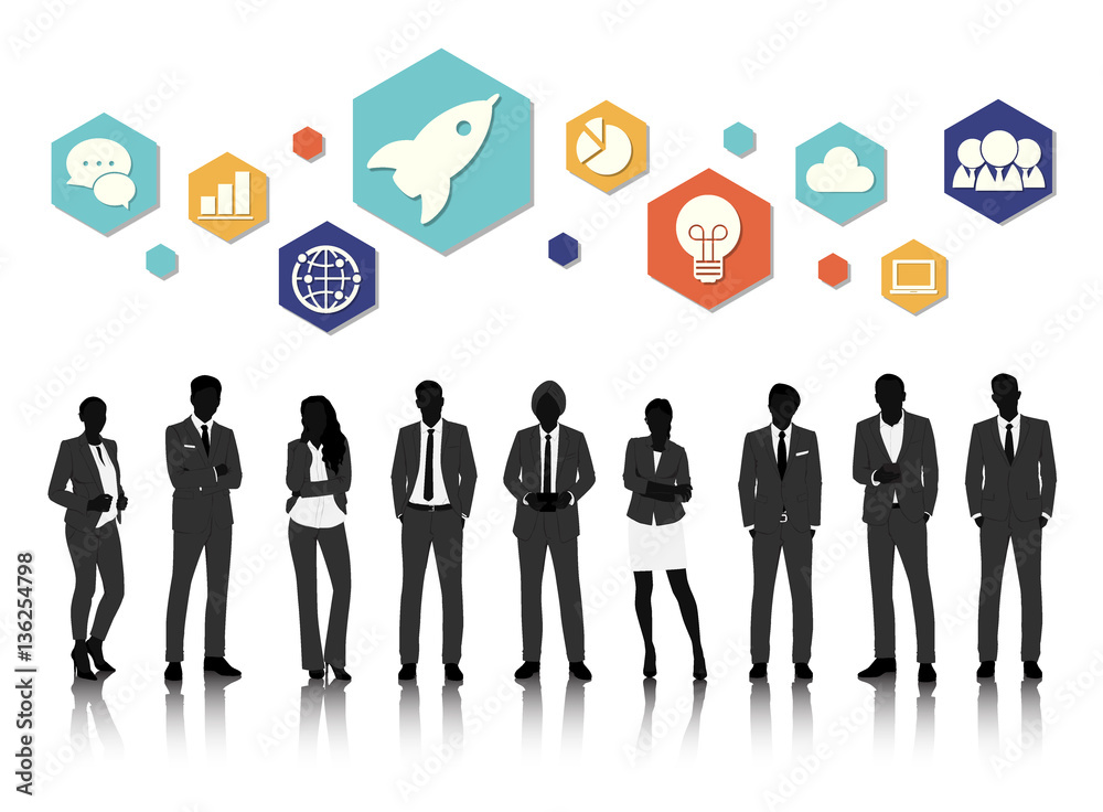 Vector UI Illustration Business People Concept