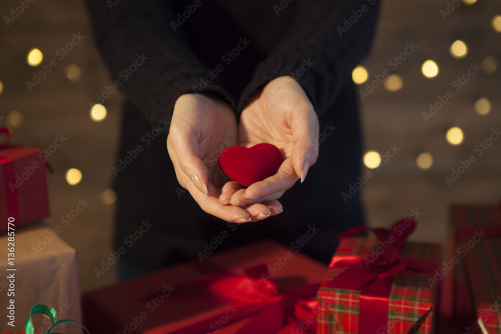 The woman received a lot of gifts and love