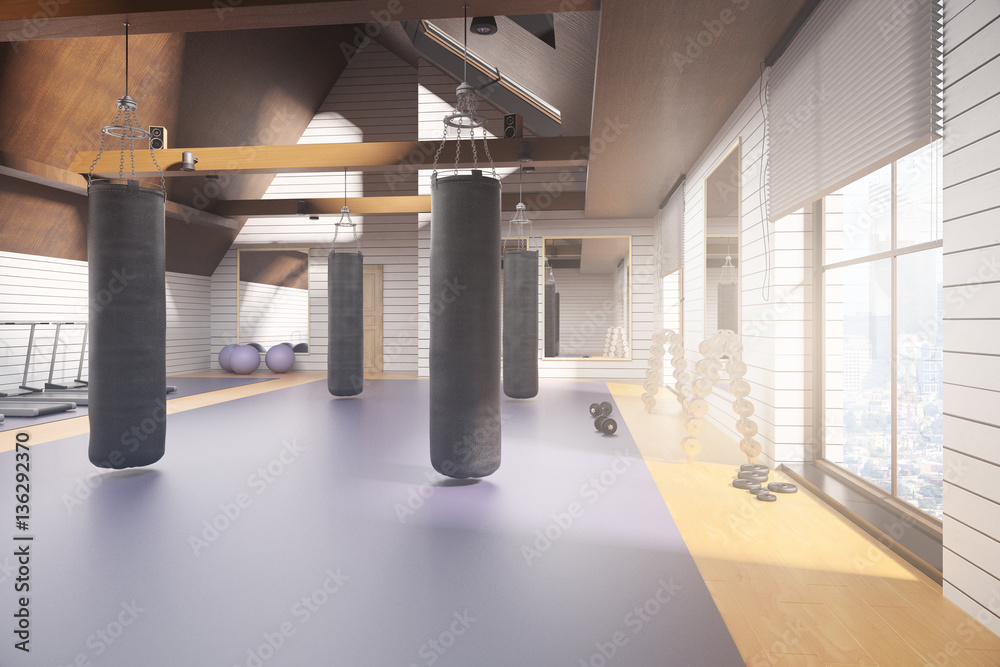 Loft gym interior