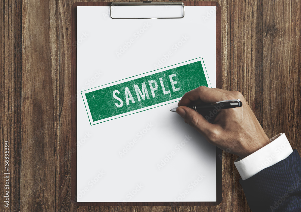 Sample Option Test Choosing Data Meterial Concept